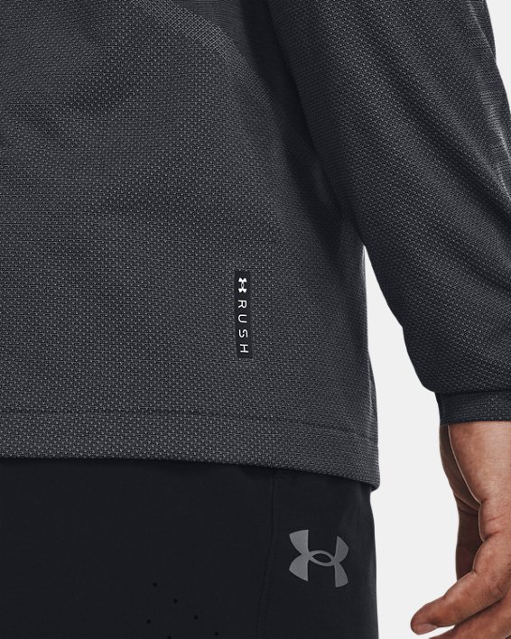 Men's UA RUSH™ Seamless Legacy Long Sleeve in Gray image number 3
